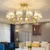 Pendant Lamps Light Luxury Crystal Chandelier, 6-10 Led Tricolor Dimming Lamp, Dining Room Bedroom Living Lamp