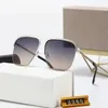 Lunettes de soleil de designer surdimensionnées lunettes de soleil pour hommes demi-monture en métal lunettes anti-UV lentilles en résine photochromiques cadeaux d'anniversaire multicolores lunettes de soleil avec boîte