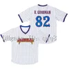 Kob Benchwarmers Pinstriped Baseball Jersey 32 Howie Goodman 44 Rob Schneider Gus Matthews 82 Richie Goodman 68 Clark Reedy