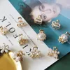 Mini Pearl Hair Claw for Women Girls Retro Rhinestone Flower Crab Claw Clip Small Hairpins Hair Crab Girl Hair Accessories