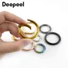 10st Deepeel 10-50mm Metal O Ring Buckle Round Openable Spring Closure Carabiner Snap KeyChain Hooks DIY Kläder Väskor Tillbehör J220713