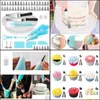 Baking Pastry Tools Bakeware Kitchen Dining Bar Home Garden Pcs/Set Cake Nozzle Turntable Pi Bag Butter Cookie Dhiqi