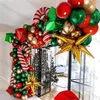 Christmas Balloon Arch Green Gold Red Box Candy Balloons Garland Cone Explosion Star Foil Balloons Christmas Decoration Party 220428