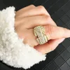 Anneaux de mariage tendance arabe bague en métal bijoux femmes incrusté cristal robe algérienne accessoires de doigt style ethnique Rita22