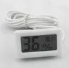 Mini thermomètre numérique LCD, instrument hygromètre, température et humidité, sonde thermomètre blanc et noir