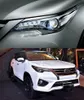 Alla LED-strålkastare för Fortuner 20 16-2021 DRL FOG-strålkastare med hög stråle ängel ögonfrontljus