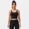 L-310 Hizalama Tank Tops Kadın Camo Yoga Yelek V yaka U-Back Direct Basklı Baskılı Spor iç çamaşırı koşu Fitness Çok yönlü gömlek spor kıyafetleri