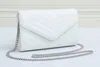 2022 luxe handtas schoudertas vrouwen tassen merk LOULOU Y-vormige designer naad lederen dames metalen ketting hoge kwaliteit clamshell messenger geschenkdoos groothandel 051