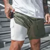 Herren-Shorts 2020, neue Kompressions-Leichtshorts, schnell trocknend, doppellagig, Runn822H