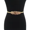 Belts Original Luxury Gold Olive Belt For Women Metal Elastic Waist Chain Wedding Dresses Smart Design Waistband Bg-028