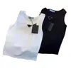 PRRRA Diseñador Knits para mujer Tees T COMISO Mujer sin mangas Tanque de verano Camis Camiseta Camisa corta Lady Slim Vests Topas de seda de hielo
