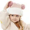 Berets 2-7 t Hooded Hat Toddler Snöhattar för barn Earflap Beanie Fleece Fodrad L5YB