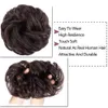 الشعر الاصطناعي كعكة الكعكة chignon messy band curly مرنة القطع الخاطئة scrunchy للنساء الشعرات الشعر الأسود bs14