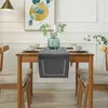 Table Runner Matecands Hemstitch Whole Color de color completo Decoración de comedor de café Cushion 32*280 cm