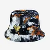 Sombrero de cubo teñido anudado de muchos estilos, sombrero con grafiti de diseñador clásico para mujer, moda nueva, sombreros de pescador para otoño y primavera, gorras para el sol