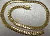 14K Gold plattiert Miami Herren Kubaner Bordsteinkette Halskette 24 211e