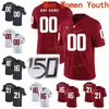 Thr Maglie NCAA College Washington State Cougars 3 Tyler Hilinski 32 James Williams 34 Steve Gleason 37 Justus Rogers Calcio personalizzato cucito