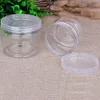 Wide Mouth Jar Leak Sample Clear Can Tin Lid Refillable Makeup Balm Proof Empty Plastic Storage Container Screw Face Cream