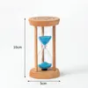 Mode 3 Minuten Holzrahmen Sanduhr Geschenke Sand Glas Sanduhr Zeitzähler Countdown Home Küche Timer Uhr Dekoration Geschenk