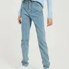 Wixra Basic Jeans Soft Pants Harem Vrouw rechtstreeks allemaal match hoge taille femme lange denim broek voor vrouwen plus maat 220701