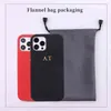 Personalisierung Benutzerdefinierte Initiale Name Pebble Grain Leder Handyhülle für iPhone 12 11 13 Pro X XR XS Max 78 Plus DIY Handyhülle H17109441