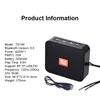 TG166 Mini Speaker Portable Bluetooth Speakers Small Wireless Lightweight Outdoor Subwoofer Loudspeaker Support FM TF Card