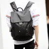 Backpack Men's Water Proof Leather School Bag Pack Large Capacity Backpacks Male Solid Black Laptop Casual Women's BackpackBackpack