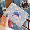 2023 브랜드 새로운 콤팩트 카드 홀더 만화 귀여운 일본 소녀 하트 하트 짧은 카드 통합 가방