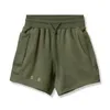 Heren shorts Sports for Men Summer Losse Wide Been vijf minuten broek met meerdere zakken zweetabsorptie en ademende trekkoordmannen