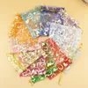 New Printing Love Heart Organza Sack Gift Bags Drawstring Charm Packaging Christmas Jewelry Pouches 7x9 9x12 11x16 20x30cm