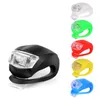 Silicone Bicycle Cycling Head light Front Rear Wheel LED Flash scooter Lights Lamp include the battery wireless bike motorcycle safety warning lights