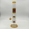 Hookah Wigwag Stright Glass Bong Double Tree Perc Waterpipe Acessórios para fumar