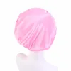 Beanie/Kafatası Kapakları Uzun Leke Bonnet Uyku Kapağı Şerit Streç Rahat Elastik Elastik Geniş Kartallı Gece Şapkası Kadınlar için Düz Renk/Kafatası ELO