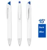 カラフルなクリップDIYのオフィスSchooと昇華空白の回転ホワイトホルダーボールペンのための卸売ボールペン