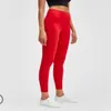 2022 YENİ Hizala LU-07 Yoga Kıyafeti Dikişsiz Tayt Nefes Alabilir Şınav Spor Salonu Ezme Pantolon Kadın Atletik Yüksek Bel Hızlı Kuru Tayt Egzersiz Sportwear