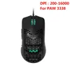 AJ390/AJ39Light Ağırlık Kablolu Mouse Hollow-out Gaming Mouce Mouse 6 DPI Windows 2000/XP/Vista/7/8/10 Sistemleri için Ayarlanabilir 7 Tuş