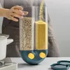 Bottiglie di stoccaggio Barattoli 1pc Fissato al muro Scatola di cereali Dispenser di cereali Accessori per alimenti Organizzatore Contenitore Utensili da cucina D R1a6Storage