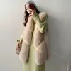 Femmes de Fourrure Faux Hiver Épais Chaud Réel Gilets Femmes Mode Gilets Conception Élégante Gilets S7892Femmes FemmesFemmes