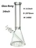 Glas-Shisha-Bongs-Rig 9-mm-14-Zoll- oder 18-Zoll-Becher mit 1419-mm-Downstem und Kopf 1400G GB027