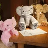 Poupée en peluche éléphant Kawaii de 50cm, oreiller de couchage pour enfants, dessin animé mignon, couleur unie, jouet en peluche, jouets d'ornement