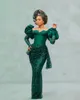 2022 Plus Size Árabe ASO EBI Verde Verde Luxuoso Vestidos de Prom Vestidos Lantejoulas Partido Formal Segunda Recepção Aniversário Vestidos de Noivado Vestido ZJ474