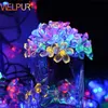 Fée Guirlande Fleur Fleur AA Piles 2M 5M 10M Décoration De Mariage De Vacances LED Chaîne De Noël Y201020