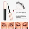 Magnetiska ögonfransar 3D Mink False Makeup Lashes Eyeliner pincett Set Natural Short Faux Cils 220524