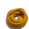 Winter Scarf For Women Men Knitted Warm Scarves Children Kids Solid Color O Ring Neck Collar Soft Snood