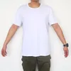 Lokaal magazijn sublimatie blanco t-shirt witte polyester shirts sublimatie sublimatie short mouw t-shirt voor doe-het-zelf crew nek xl 2xl 3xl