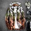 Men's Jackets 2022 Camouflage Jacket Spring And Autumn Period The Paragraphs Thin Short Coat Cultivate One's Morality Even Cap Couples Trend