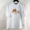 T-shirt korrekt palmangel halshuggt björn hög krage gata rund hals