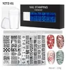 Nail art design Stamping Plates Stamp Templates Leaf Floral Printing Stencil for manicure