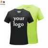 Yaz tişört özelleştirme diy erkekler ve kadınlar spor hızlı kurutma takımı reklam üst 220614