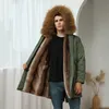 OFTBUY New waterproof Parka Winter Jacket Men Real Natural Raccoon Fur Collar Hooded Coat Warm Thick Detachable Streetwear